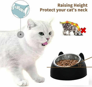 Non-slip Stainless Steel Cat Bowls 7 Colours