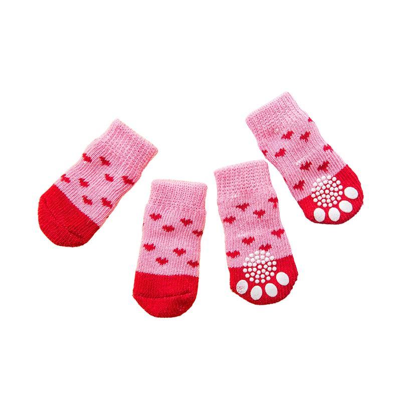 Dog Socks Non-Slip Grip Slip Anti-Skid S M L - Puppy Cat Pet Shoes Slippers