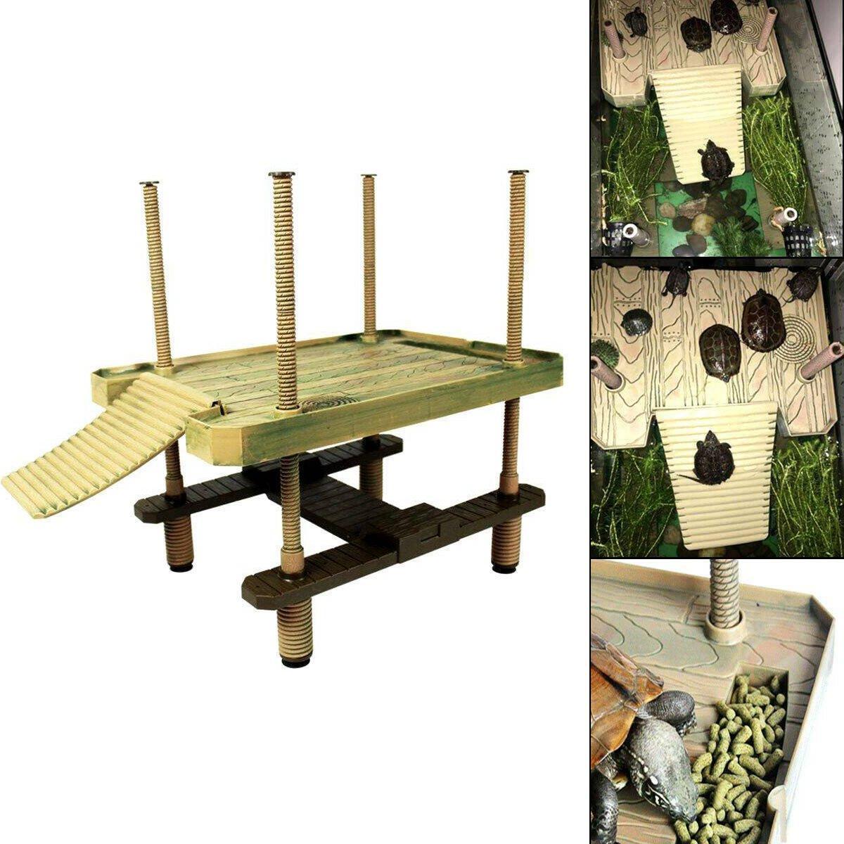 Durable turtle dock for aquatic turtles