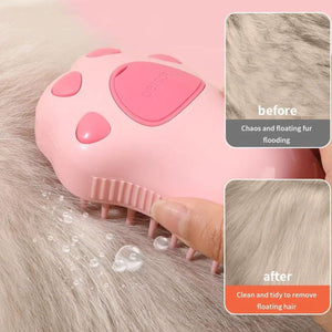 Cross-border Electric Whale One-button Spray Brush Cleaning Hair Removal Comb