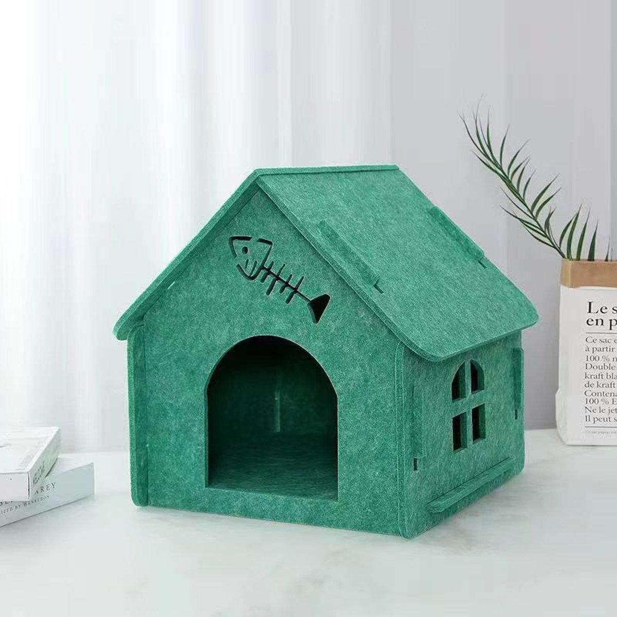 Cat Nest Eco-friendly Universal Removable Semi-enclosed Felt Cat House