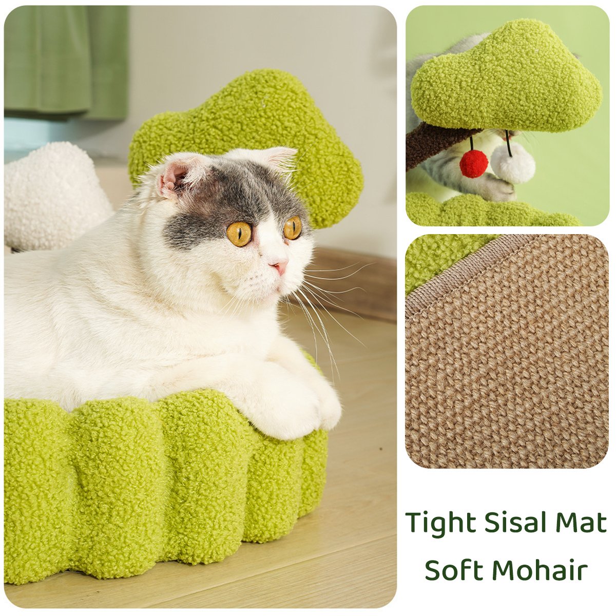 Durable Cat Scratching Bowl Mat Scratch Post Tree Cat Toy