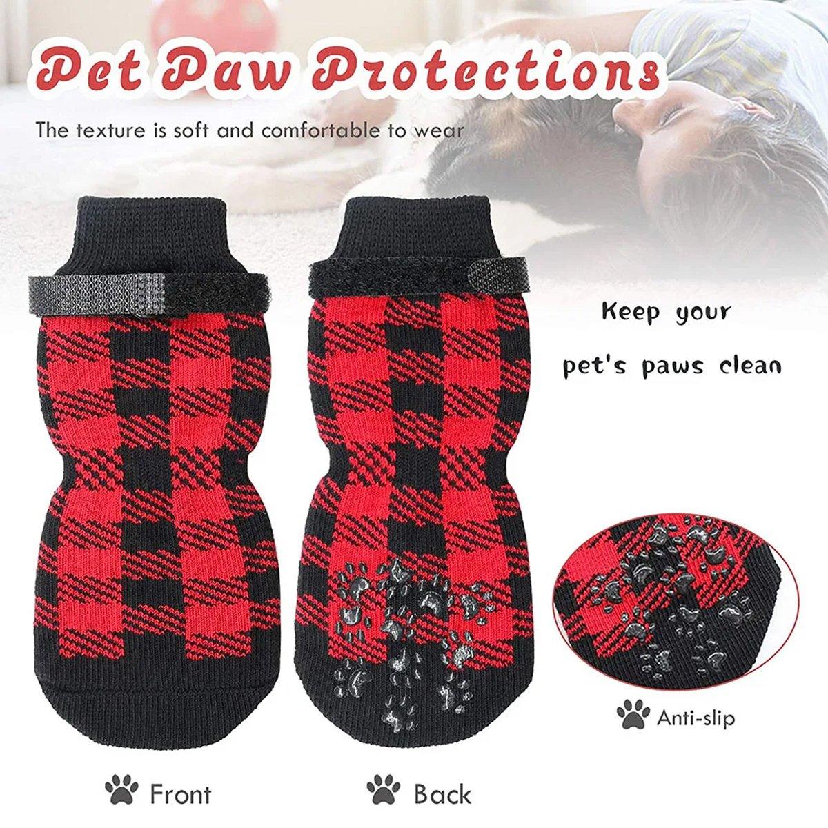 Pet Socks Christmas Dog Socks Warm With Non-slip Bottom