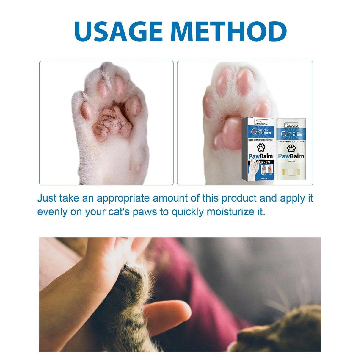 Cat Paw Moisturizing Stick Moisturizing Repair Anti-dry Cracking Protection