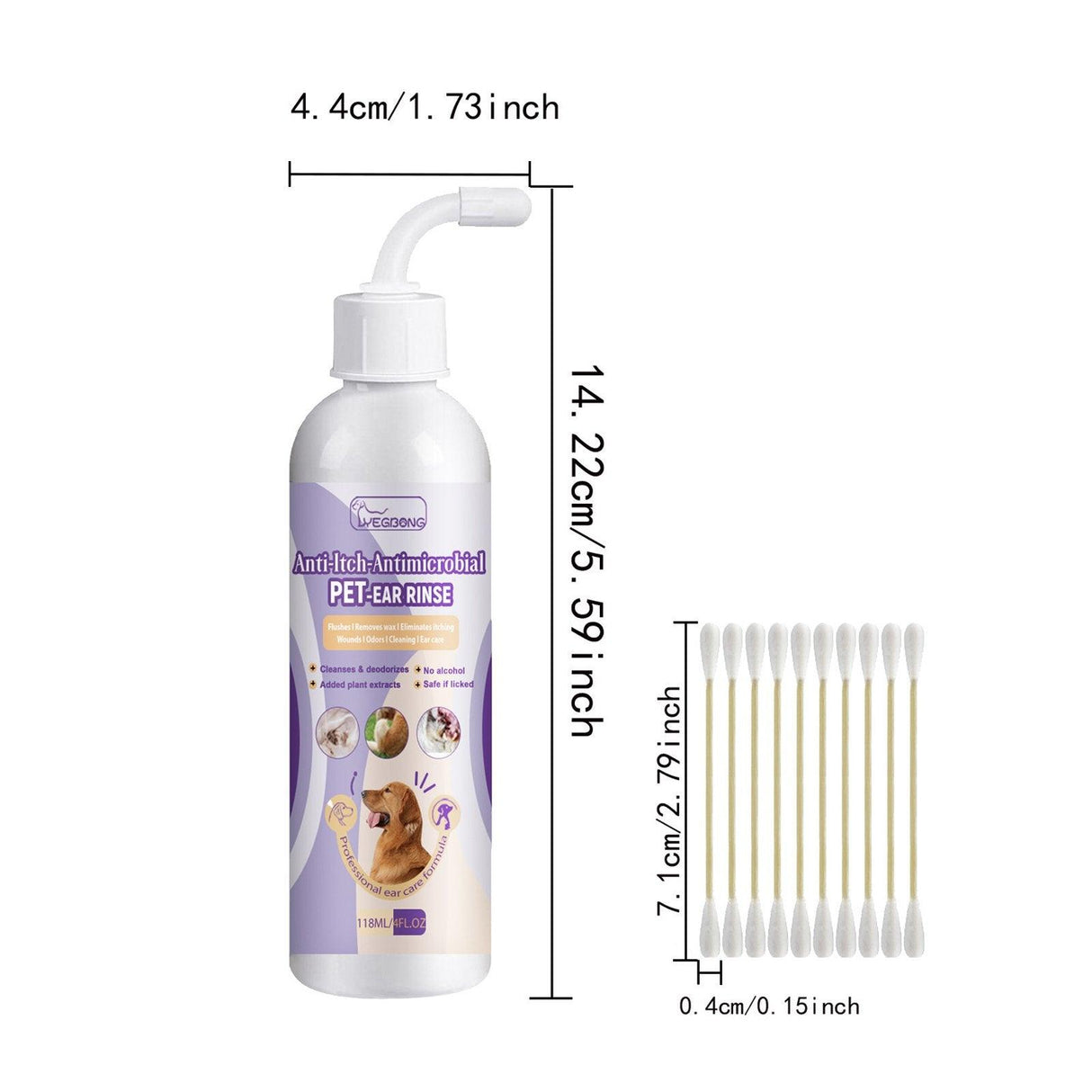 Pet Ear Cleaning Liquid For Cats And Dogs Ear Wash Ear Drops