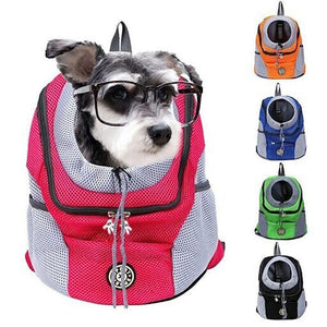 Dog Front Carrier Backpack Puppy Travel Mesh Pet Dog Carrier Backpack Black