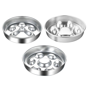 Cat Dog Pet Slow Food Bowl Non-Slip Feeding Dish for Cats Dogs Puppy Food Bowl