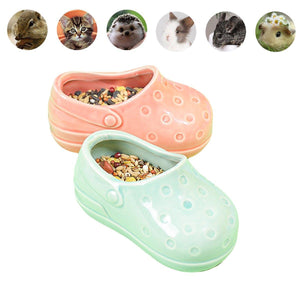 Hamster Food Basin Hedgehog Bowl Anti-tip Feeder