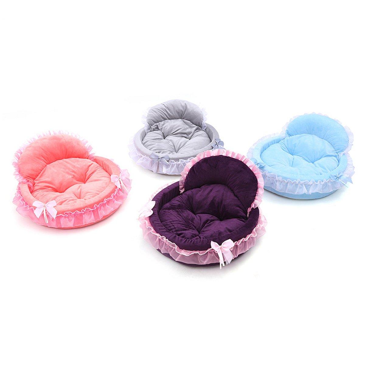 Soft Princess Pet Bed Elegant Lace Design for Cats & Small Dogs