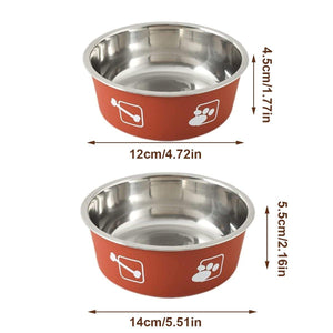 Wall-Mounted Stainless Steel Pet Bowl for Cats and Small Dogs Durable & Stylish