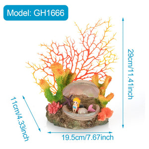 Vibrant Simulation Coral Landscaping Decorations for Aquariums