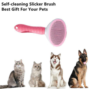 Pet Dog Cat Grooming Comb Brush Removes Undercoat 3 Colours