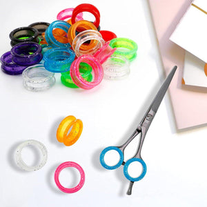 16pcs Dog Grooming Scissors Soft Silicone Finger Rings Insert Finger Protector