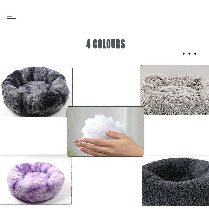 Calming Donut Dog Beds Soft & Washable Pet Bed for Cats & Dogs