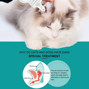 Pet Ear Cleaning Oil Cats And Dogs Ear Cleaning Ear Cleaning Ear Cleaning Oil