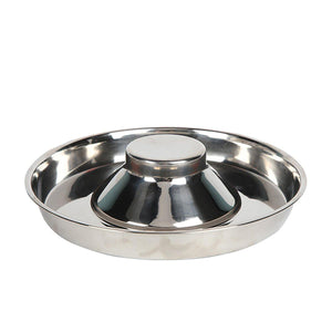 Stainless Steel Slow Feeder Dog Bowl Pet Food Basin Anti-choking Pet Bowl