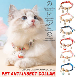 Pet Bell Necklace Designer Cat Anti-flea Collar Dog Insect Repellent