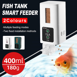 Automatic Fish Feeder Intelligent Timing Aquarium Large Capacity Food Dispenser