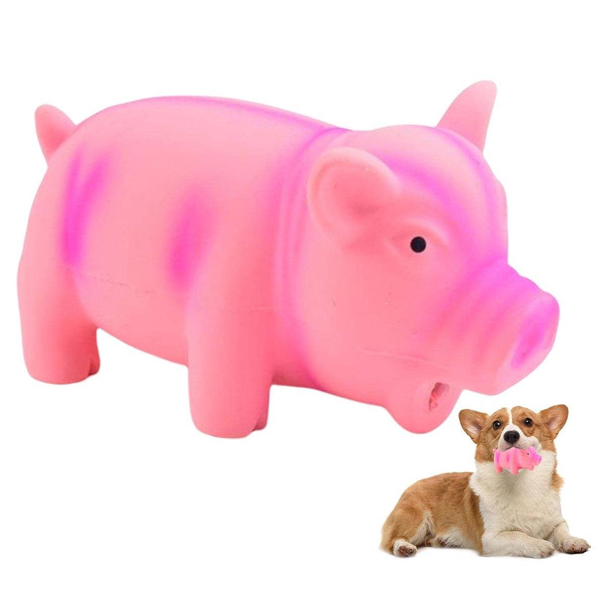 Latex Pig Dog Toy Sounding Pet Chew Toy for Teething Puppies