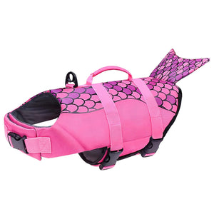 Pet Life Jacket with Shark Fin Design Dog Flotation Vest for Safe Swimming