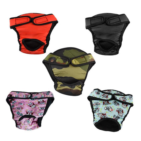 Washable Female Pet Dog Cat Nappy Diaper Physiological Pants Panties Underwear