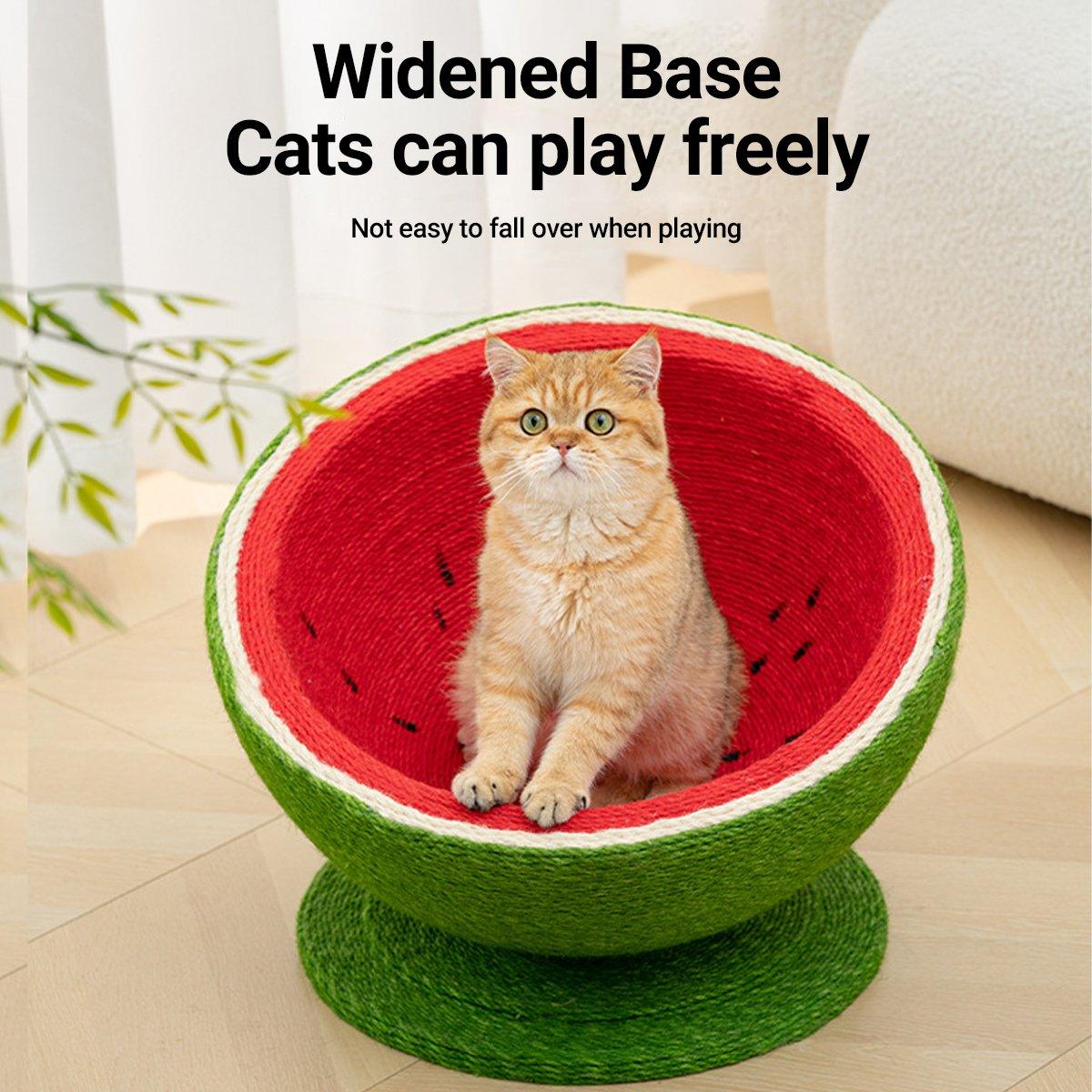 Watermelon Cat Scratching Pot Board Scratcher Toy for Cats Kitten