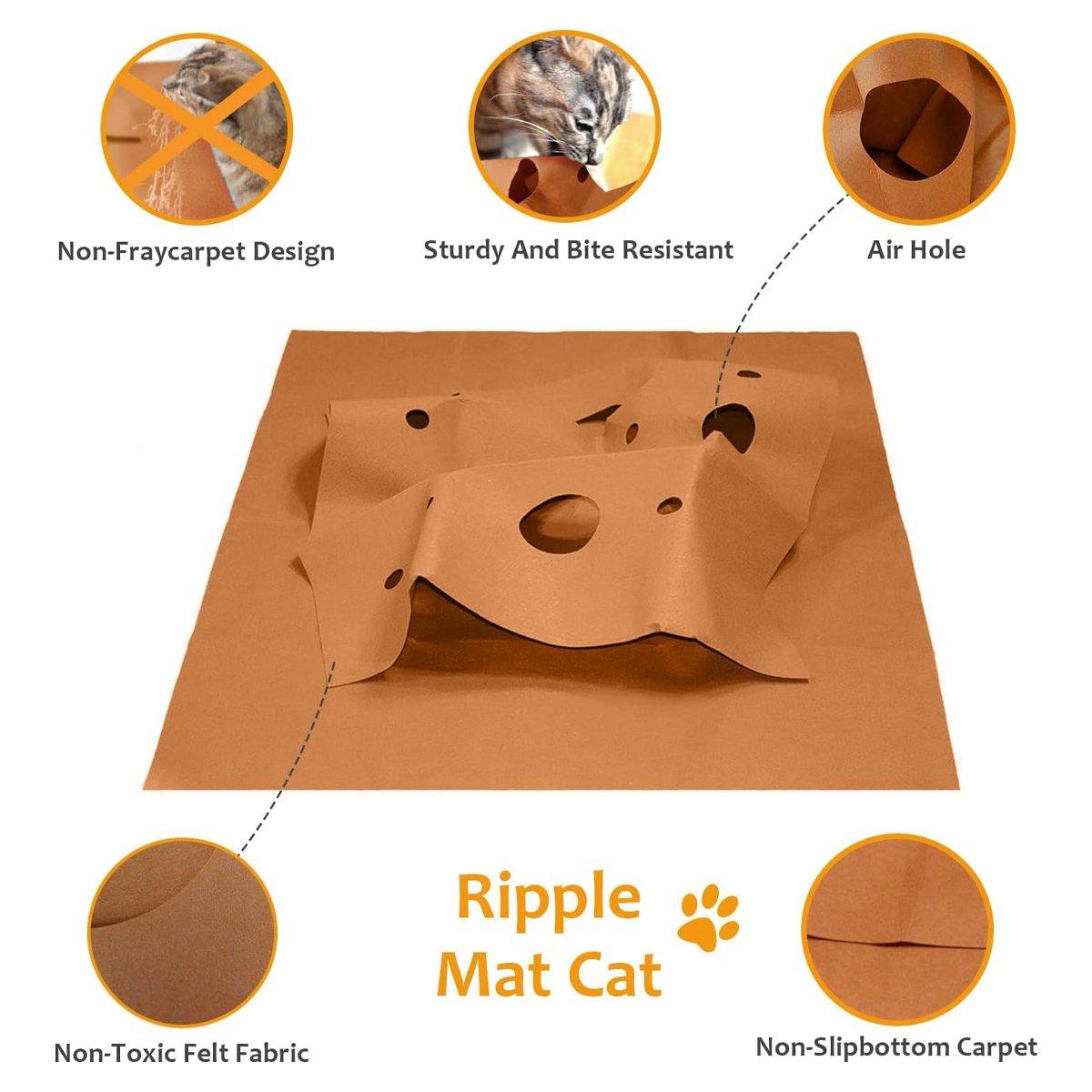 Puppy Semi-enclosed Tunnel Bite Cat Scratch Board Pad Cat Tunnel Interactive Cat Toy