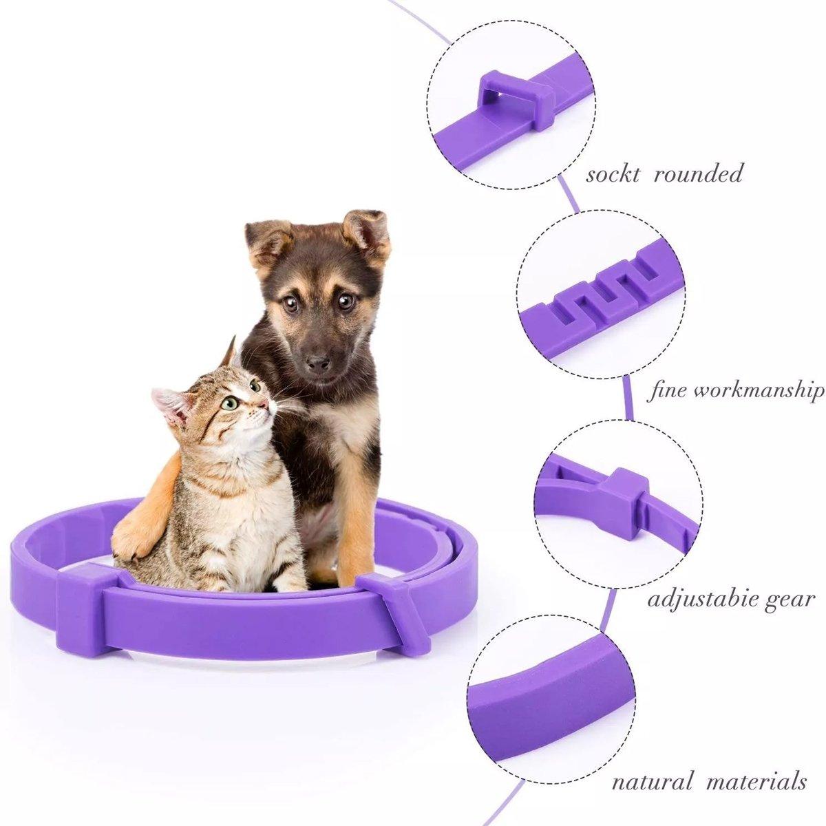 3/4pcs Calming Collar for Cats and Dogs Soothing Pet Relief Collar Long Lasting