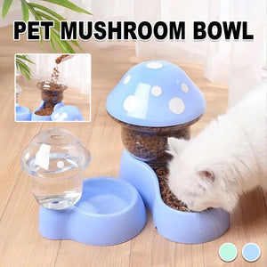 Stylish Mushroom Pet Bowls for Dogs and Cats