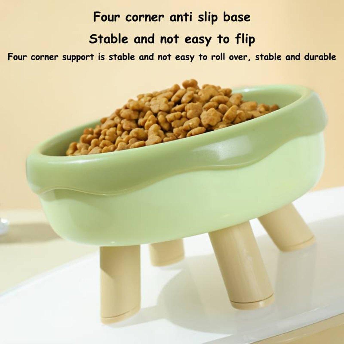 Cat Bowl Donut Cat Food Basin Anti-knock Drinking Bowl