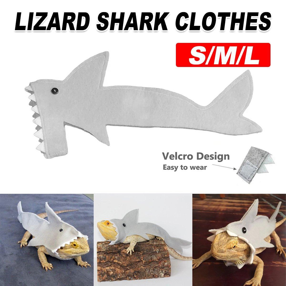 Lizard Shark Clothing New Cross-border Small Pet Supplies Felt Cloth Lizard