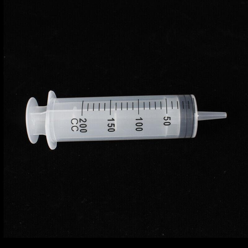 100-200ML Reusable Big Large Plastic Hydroponics Nutrient Measuring Syringe