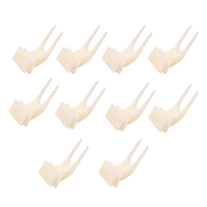 10pcs Parrot Bird Supplies Large Fruit Fork Plastic Utensils for Birds Cage