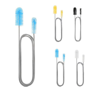 Spring Brush Aquarium U Shaped Pipe Cleaner Brush for Hole Cleaning Fish Tank