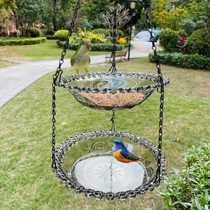 Outdoor Two-Layer Hanging Bird Feeder