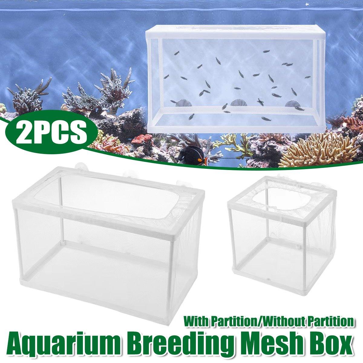 Fish Fry Breeding Box with durable mesh and secure suction cups for safe fry isolation in aquariums.