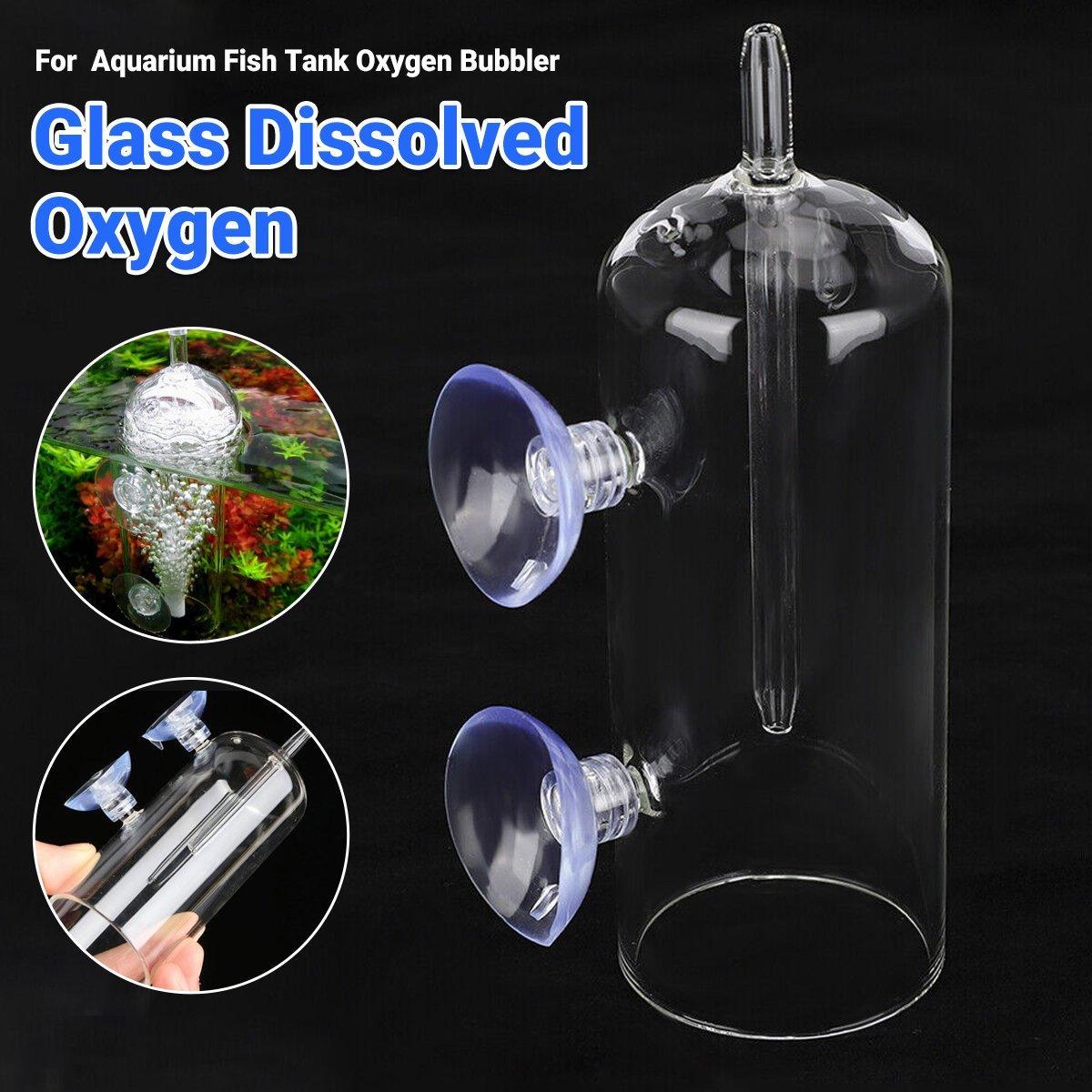 Aquarium Oxygen Diffuser Glass Bubble Stone CO2 Aquatic Plant Tank Oxygenator