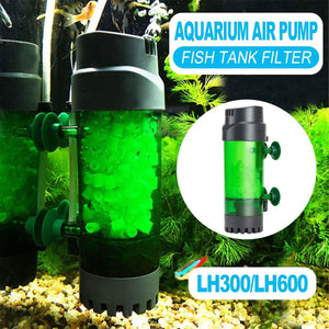 Internal Fish Tank Fluidized Bed Filter Oxygen Supply Bio Sponge Filters with Suction Cup