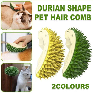 Durian Shape Cat Grooming Comb Tickling & Scratching Tool for Cats & Dogs