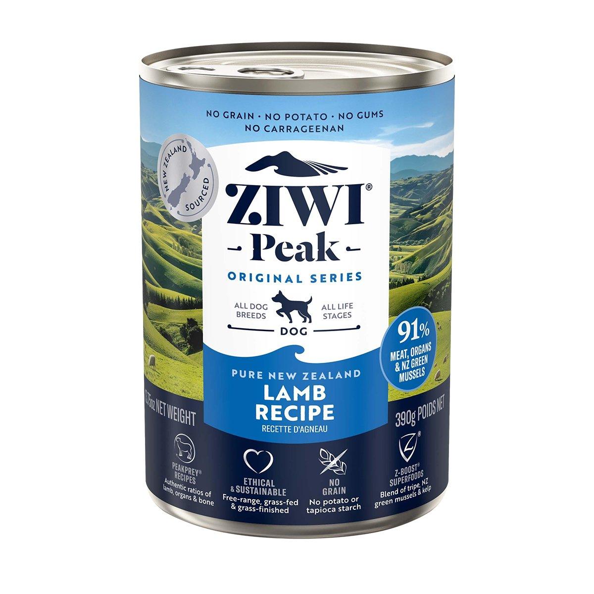 ZIWI Peak Dog Can Lamb | Best Wet Dog Food Australia | 170g,390g