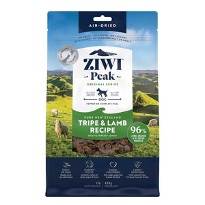 ZIWI Peak Air-Dried Tripe & Lamb Dog Food | 454g, 1kg, 2.5kg