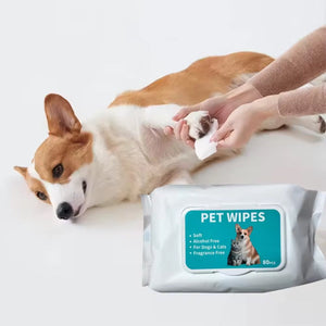 Gentle Ear Care Wipes for Healthy Ears Pet Ear Cleaning Wipes for Dogs and Cats