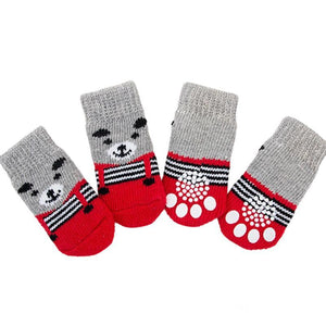 Dog Socks Non-Slip Grip Slip Anti-Skid S M L - Puppy Cat Pet Shoes Slippers