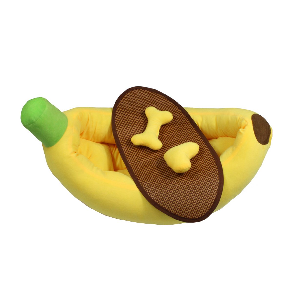 Cute Banana Shape Pet Bed Winter Warm Dog Cat Kennel