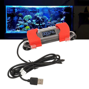 Fish Tank Calibration Thermometer Double Display Temperature Screen Clear