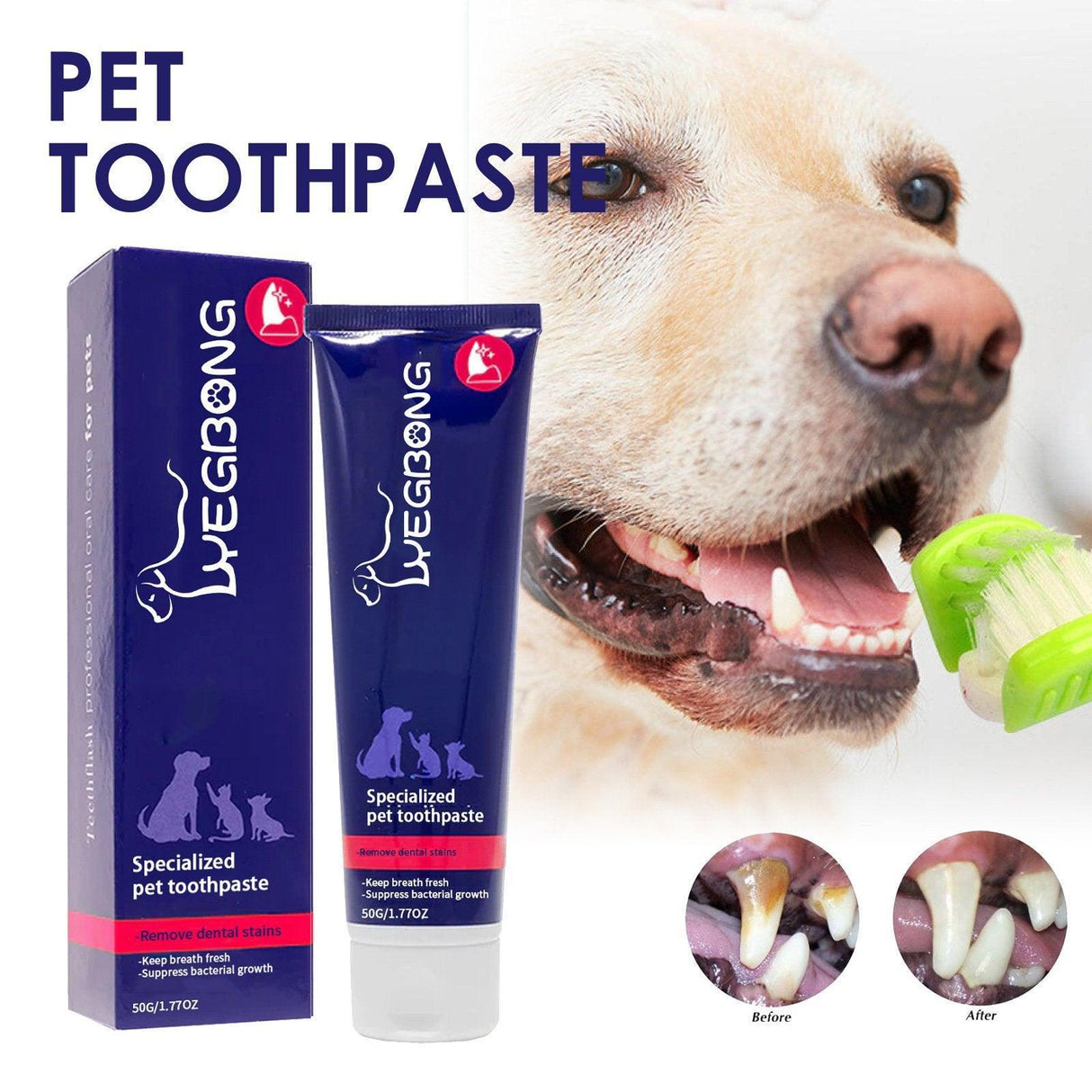 Enzyme-Based Pet Toothpaste for Fresh Breath & Healthy Gums