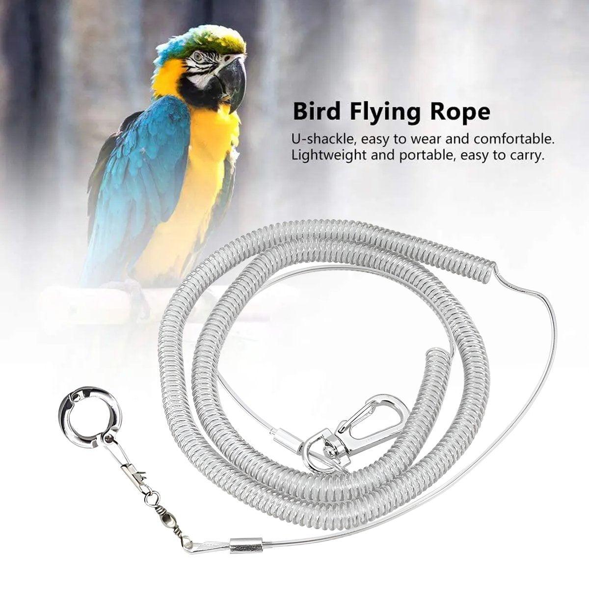 Parrot Release Rope Anklet with Alloy Fasteners Supplies Bird Lead