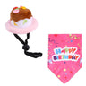 Pet Birthday Suit Cake Hat Triangle Towel Combination Birthday Dress