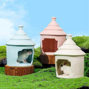 Cooling Ceramic Hamster House Hideout for Small Pets