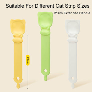 Cat Strip Feeding Spoon Easy-to-Clean Anti-Bite Pet Feeder